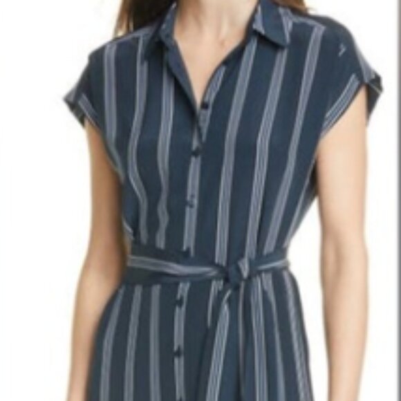 CLUB MONACO Navy Stripe maxi dress  - 80% off MSRPx - Picture 1 of 2